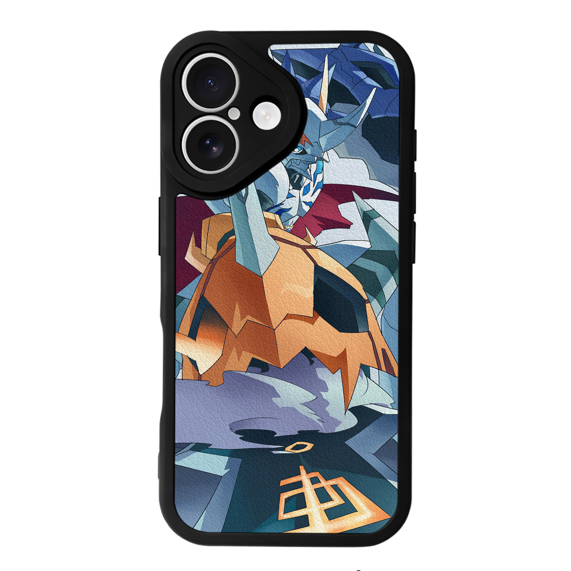 （画像用） Digimon デジタルモンスター/デジモン 【iPhone 16シリーズ対応】シリコンスマホケース（レザー調） 材質：シリコン